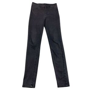 Joe's Jeans Women 27 Black Straight & Narrow‎ Fit Cotton Denim Stretch Pockets